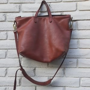 Madewell zip top medium transport tote